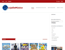 Tablet Screenshot of lojadamusica.com